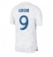 Frankrig Olivier Giroud #9 Udebanetrøje VM 2022 Kortærmet