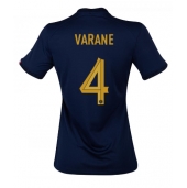 Frankrig Raphael Varane #4 Hjemmebanetrøje Dame VM 2022 Kortærmet