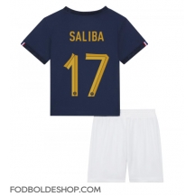 Frankrig William Saliba #17 Hjemmebanetrøje Børn VM 2022 Kortærmet (+ Korte bukser)