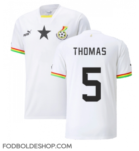 Ghana Thomas Partey #5 Hjemmebanetrøje VM 2022 Kortærmet