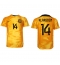 Holland Davy Klaassen #14 Hjemmebanetrøje VM 2022 Kortærmet
