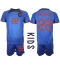 Holland Denzel Dumfries #22 Udebanetrøje Børn VM 2022 Kortærmet (+ Korte bukser)