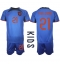 Holland Frenkie de Jong #21 Udebanetrøje Børn VM 2022 Kortærmet (+ Korte bukser)