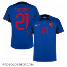 Holland Frenkie de Jong #21 Udebanetrøje VM 2022 Kortærmet
