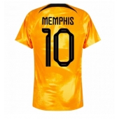 Holland Memphis Depay #10 Hjemmebanetrøje VM 2022 Kortærmet