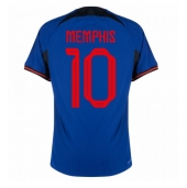 Holland Memphis Depay #10 Udebanetrøje VM 2022 Kortærmet