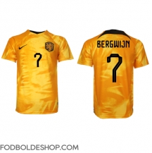 Holland Steven Bergwijn #7 Hjemmebanetrøje VM 2022 Kortærmet