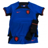 Holland Udebanetrøje Børn VM 2022 Kortærmet (+ Korte bukser)