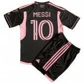Inter Miami Lionel Messi #10 Udebanetrøje Børn 2023-24 Kortærmet (+ Korte bukser)