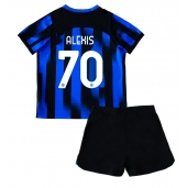 Inter Milan Alexis Sanchez #70 Hjemmebanetrøje Børn 2023-24 Kortærmet (+ Korte bukser)