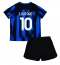 Inter Milan Lautaro Martinez #10 Hjemmebanetrøje Børn 2023-24 Kortærmet (+ Korte bukser)