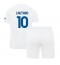 Inter Milan Lautaro Martinez #10 Udebanetrøje Børn 2023-24 Kortærmet (+ Korte bukser)