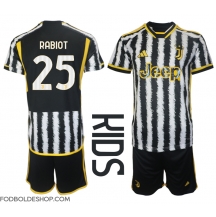 Juventus Adrien Rabiot #25 Hjemmebanetrøje Børn 2023-24 Kortærmet (+ Korte bukser)