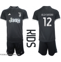 Juventus Alex Sandro #12 Tredjetrøje Børn 2023-24 Kortærmet (+ Korte bukser)