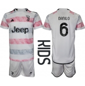 Juventus Danilo Luiz #6 Udebanetrøje Børn 2023-24 Kortærmet (+ Korte bukser)