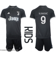 Juventus Dusan Vlahovic #9 Tredjetrøje Børn 2023-24 Kortærmet (+ Korte bukser)