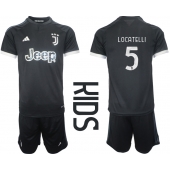 Juventus Manuel Locatelli #5 Tredjetrøje Børn 2023-24 Kortærmet (+ Korte bukser)
