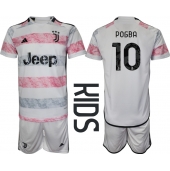 Juventus Paul Pogba #10 Udebanetrøje Børn 2023-24 Kortærmet (+ Korte bukser)