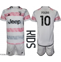 Juventus Paul Pogba #10 Udebanetrøje Børn 2023-24 Kortærmet (+ Korte bukser)