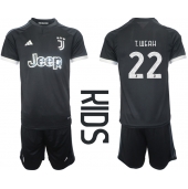 Juventus Timothy Weah #22 Tredjetrøje Børn 2023-24 Kortærmet (+ Korte bukser)