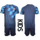 Kroatien Udebanetrøje Børn VM 2022 Kortærmet (+ Korte bukser)