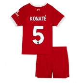 Liverpool Ibrahima Konate #5 Hjemmebanetrøje Børn 2023-24 Kortærmet (+ Korte bukser)