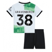 Liverpool Ryan Gravenberch #38 Udebanetrøje Børn 2023-24 Kortærmet (+ Korte bukser)
