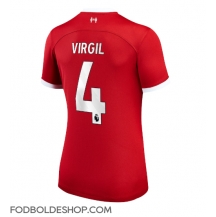 Liverpool Virgil van Dijk #4 Hjemmebanetrøje Dame 2023-24 Kortærmet