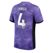 Liverpool Virgil van Dijk #4 Tredjetrøje 2023-24 Kortærmet