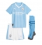 Manchester City Erling Haaland #9 Hjemmebanetrøje Børn 2023-24 Kortærmet (+ Korte bukser)