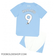 Manchester City Erling Haaland #9 Hjemmebanetrøje Børn 2023-24 Kortærmet (+ Korte bukser)