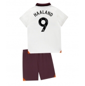 Manchester City Erling Haaland #9 Udebanetrøje Børn 2023-24 Kortærmet (+ Korte bukser)