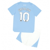 Manchester City Jack Grealish #10 Hjemmebanetrøje Børn 2023-24 Kortærmet (+ Korte bukser)