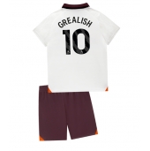 Manchester City Jack Grealish #10 Udebanetrøje Børn 2023-24 Kortærmet (+ Korte bukser)