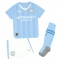 Manchester City Jeremy Doku #11 Hjemmebanetrøje Børn 2023-24 Kortærmet (+ Korte bukser)