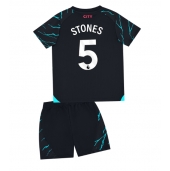 Manchester City John Stones #5 Tredjetrøje Børn 2023-24 Kortærmet (+ Korte bukser)