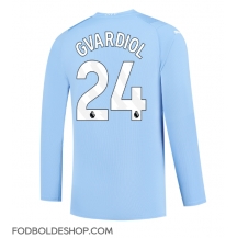 Manchester City Josko Gvardiol #24 Hjemmebanetrøje 2023-24 Langærmet
