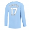 Manchester City Kevin De Bruyne #17 Hjemmebanetrøje 2023-24 Langærmet