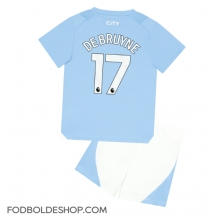 Manchester City Kevin De Bruyne #17 Hjemmebanetrøje Børn 2023-24 Kortærmet (+ Korte bukser)