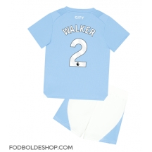 Manchester City Kyle Walker #2 Hjemmebanetrøje Børn 2023-24 Kortærmet (+ Korte bukser)