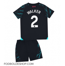 Manchester City Kyle Walker #2 Tredjetrøje Børn 2023-24 Kortærmet (+ Korte bukser)