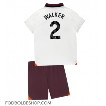 Manchester City Kyle Walker #2 Udebanetrøje Børn 2023-24 Kortærmet (+ Korte bukser)