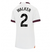 Manchester City Kyle Walker #2 Udebanetrøje Dame 2023-24 Kortærmet