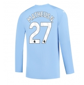 Manchester City Matheus Nunes #27 Hjemmebanetrøje 2023-24 Langærmet