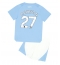 Manchester City Matheus Nunes #27 Hjemmebanetrøje Børn 2023-24 Kortærmet (+ Korte bukser)