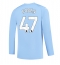 Manchester City Phil Foden #47 Hjemmebanetrøje 2023-24 Langærmet