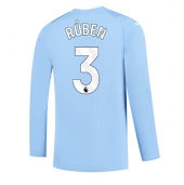 Manchester City Ruben Dias #3 Hjemmebanetrøje 2023-24 Langærmet