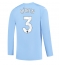 Manchester City Ruben Dias #3 Hjemmebanetrøje 2023-24 Langærmet