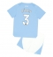 Manchester City Ruben Dias #3 Hjemmebanetrøje Børn 2023-24 Kortærmet (+ Korte bukser)