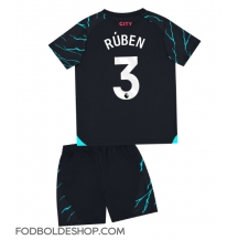 Manchester City Ruben Dias #3 Tredjetrøje Børn 2023-24 Kortærmet (+ Korte bukser)